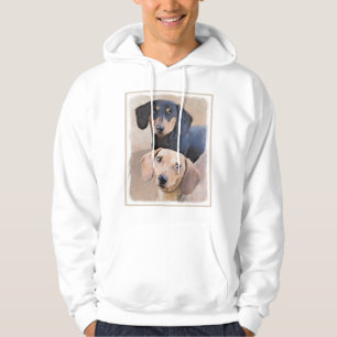 Dachshund (vloeiend) schilderen - Oorspronkelijke Hoodie
