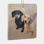 Dachshund (vloeiend) schilderen - Oorspronkelijke  Keramisch Ornament (Rechts)