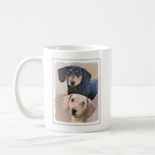 Dachshund (vloeiend) schilderen - Oorspronkelijke Koffiemok