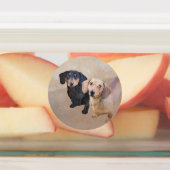 Dachshund (vloeiend) schilderen - Oorspronkelijke  Labels (Aangebracht)