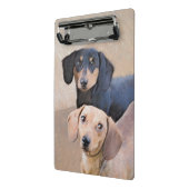 Dachshund (vloeiend) schilderen - Oorspronkelijke  Mini Klembord (Angled2)