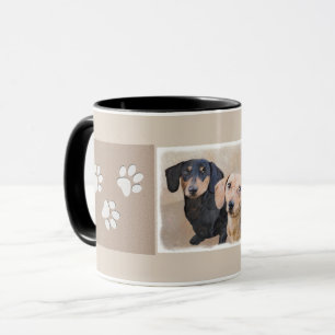Dachshund (vloeiend) schilderen - Oorspronkelijke  Mok