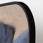 Dachshund (vloeiend) schilderen - Oorspronkelijke  Pickleball Paddle (Links Detail)