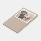 Dachshund (vloeiend) schilderen - Oorspronkelijke  Post-it® Notes (Schuin)