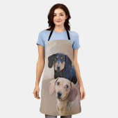 Dachshund (vloeiend) schilderen - Oorspronkelijke  Schort (Gedragen)