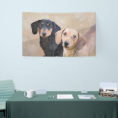 Dachshund (vloeiend) schilderen - Oorspronkelijke  Spandoek (Beurs)