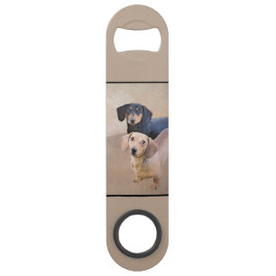 Dachshund (vloeiend) schilderen - Oorspronkelijke  Speed Flessenopener