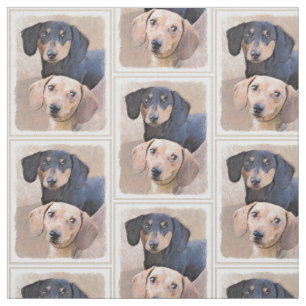 Dachshund (vloeiend) schilderen - Oorspronkelijke  Stof