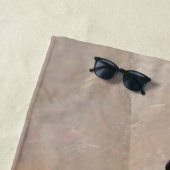 Dachshund (vloeiend) schilderen - Oorspronkelijke  Strandlaken (In situ)