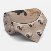 Dachshund (vloeiend) schilderen - Oorspronkelijke  Stropdas (Opgerold)