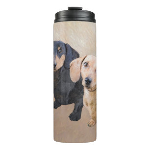 Dachshund (vloeiend) schilderen - Oorspronkelijke Thermosbeker