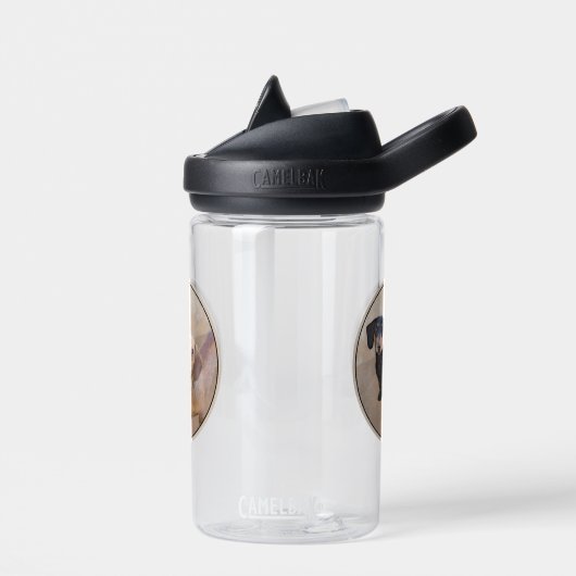 Dachshund (vloeiend) schilderen - Oorspronkelijke  Waterfles (Links)