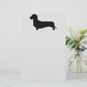 Dachshund voor draad briefpapier (Staand voorkant)