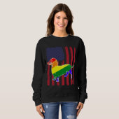Dachshund voor Lgbt Trui (Voorkant volledig)