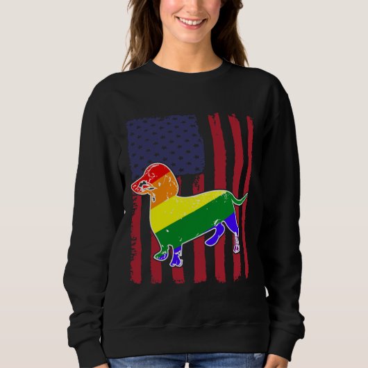 Dachshund voor Lgbt Trui (Voorkant)