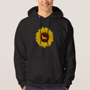 Dachshund voor vrouwelijke Mannen Sause Dog Sunflo Hoodie