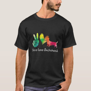 Dachshund voor vrouwen Wiener Weiner Sause Dog Dac T-shirt