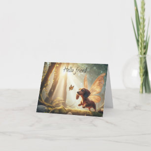 Dachshund Vriend Wenskaart Kaart