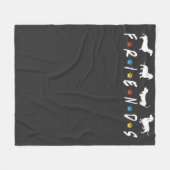 Dachshund Vrienden Fleece Deken (Voorkant (Horizontaal))