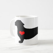 Dachshund Vrouw Liefje mok (Voorkant links)