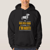 Dachshund Vrouwen Dachshund Mam Dog Papa Hoodie (Voorkant)