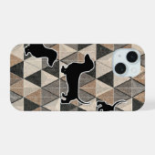 Dachshund Walking iPhone 15 Case (Achterkant horizontaal)