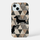 Dachshund Walking iPhone 15 Case (Achterkant)