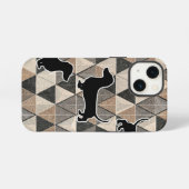 Dachshund Walking iPhone Hoesje (Achterkant horizontaal)