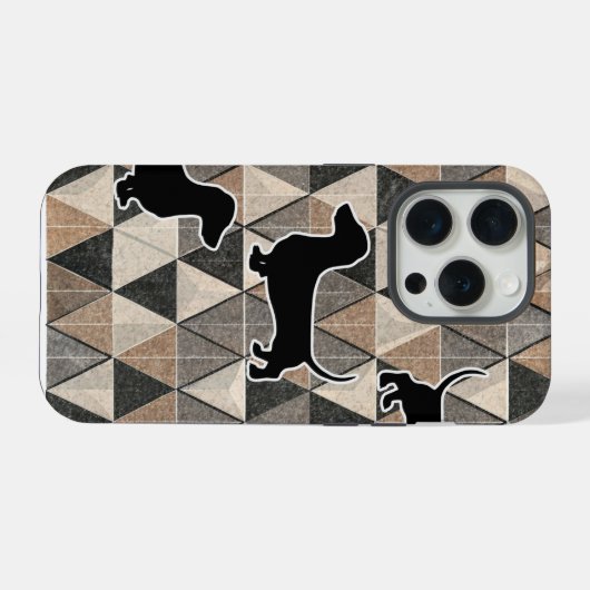 Dachshund Walking iPhone Hoesje (Achterkant horizontaal)