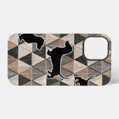 Dachshund Walking iPhone Hoesje (Achterkant horizontaal)