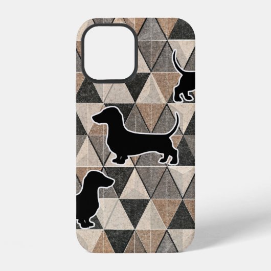 Dachshund Walking iPhone Hoesje (Achterkant)