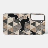 Dachshund Walking Samsung Galaxy Hoesje (Achterkant horizontaal)