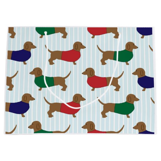 dachshund-wallpapier groot cadeauzakje (Voorkant)