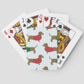 dachshund-wallpapier pokerkaarten (Achterkant)