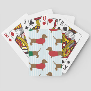 dachshund-wallpapier pokerkaarten