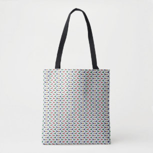 dachshund-wallpapier tote bag