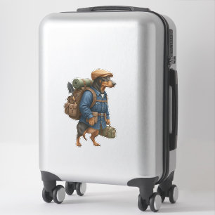 Dachshund Wandelaar Sticker