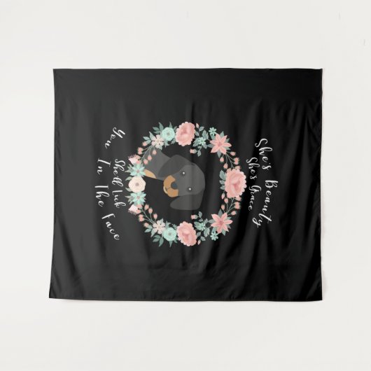 Dachshund Wandkleed (Voorkant (horizontaal))