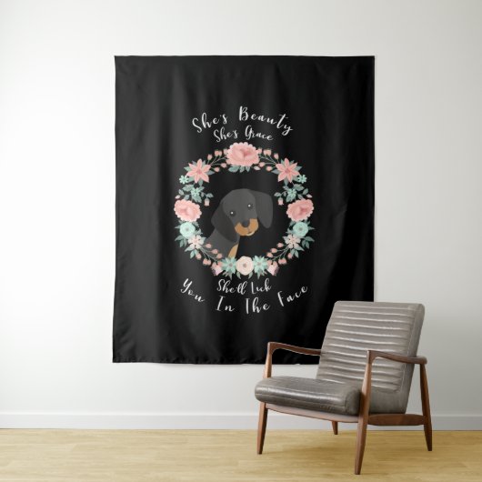 Dachshund Wandkleed (In situ)