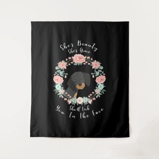 Dachshund Wandkleed (Voorkant)