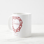 Dachshund Ware liefde Koffiemok (Voorkant links)