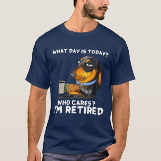 Dachshund Wat is de dag vandaag die me zorgen baar T-shirt