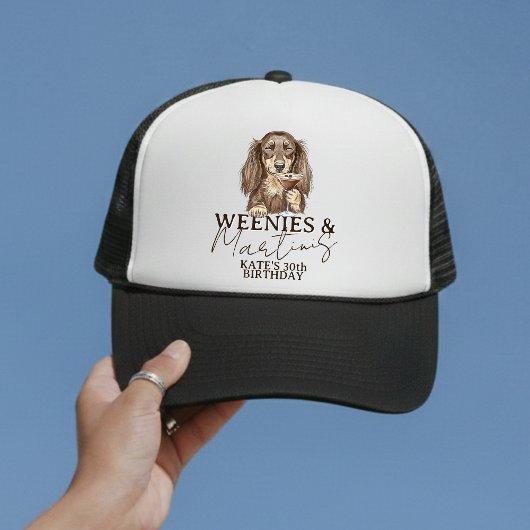 Dachshund Weenies en Martinis Feestje Trucker Pet