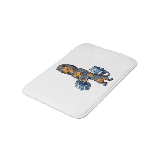 Dachshund Weightlift Badmat (Gekanteld)