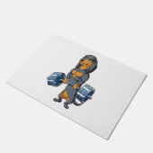 Dachshund Weightlift Deurmat (Schuin)