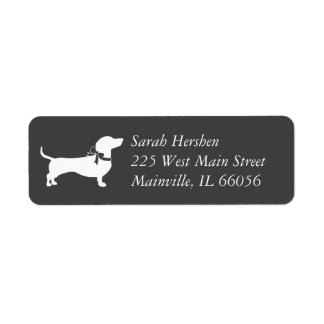Dachshund Weiner Dog Baby shower Geslacht Neutraal Etiket