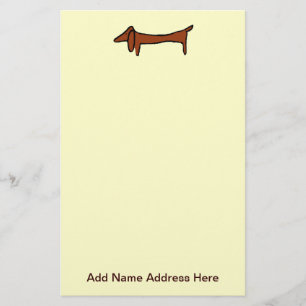 Dachshund Weiner Dog Briefpapier
