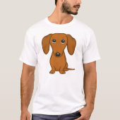 Dachshund | Weiner Dog | Cute Doxie Cartoon Dog T-shirt (Voorkant)