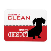 Dachshund Weiner Dog Dishwaser Magnet Sign Magneet (Horizontaal)