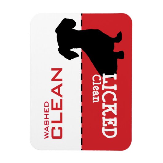 Dachshund Weiner Dog Dishwaser Magnet Sign Magneet (Verticaal)